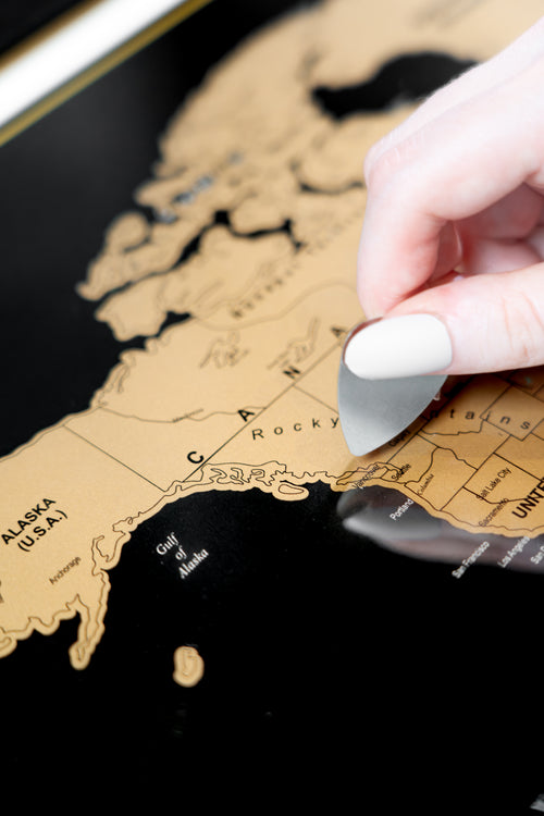 SCRATCH MAP OFF THE WORLD