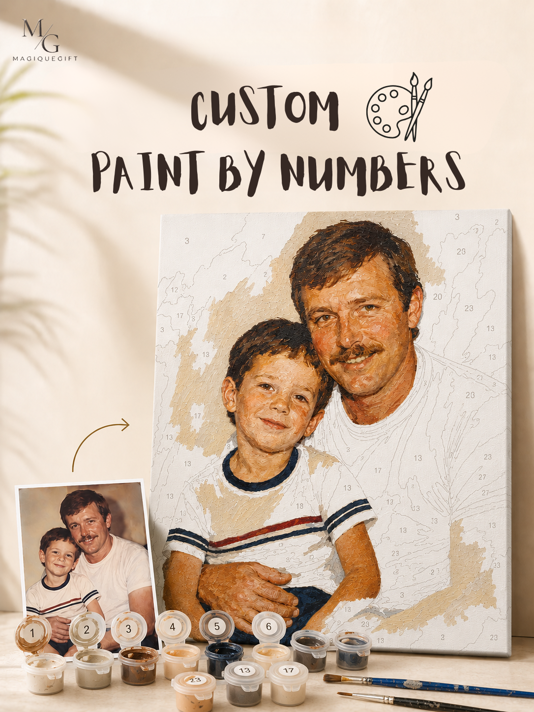 Custom Paint by Numbers kit