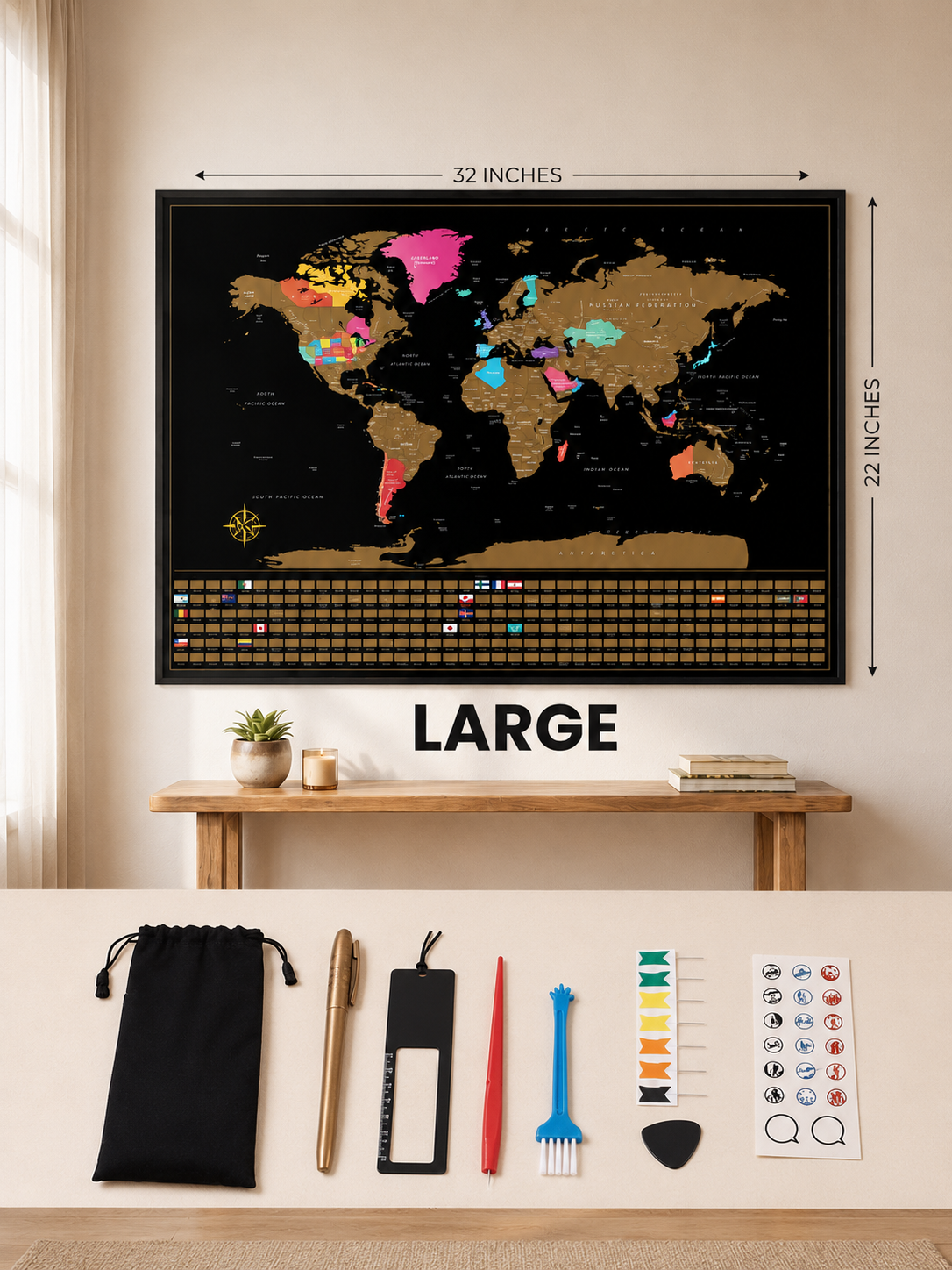 SCRATCH MAP OFF THE WORLD