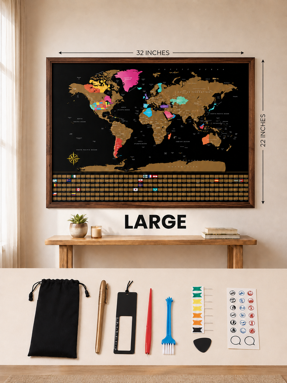 SCRATCH MAP OFF THE WORLD