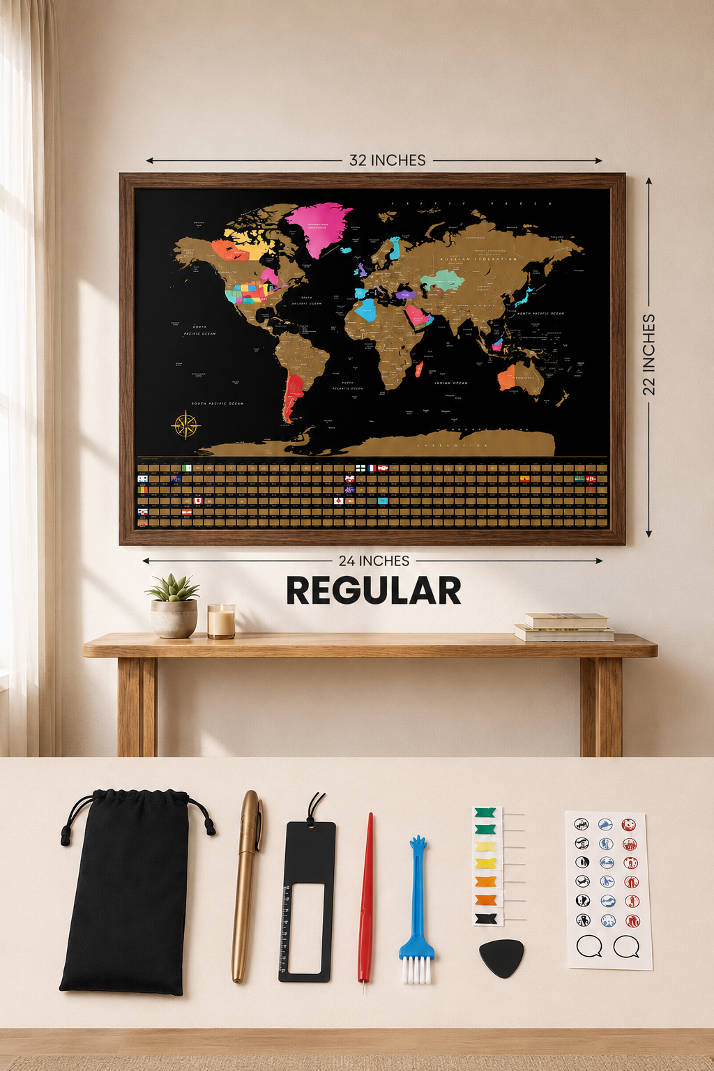 SCRATCH MAP OFF THE WORLD
