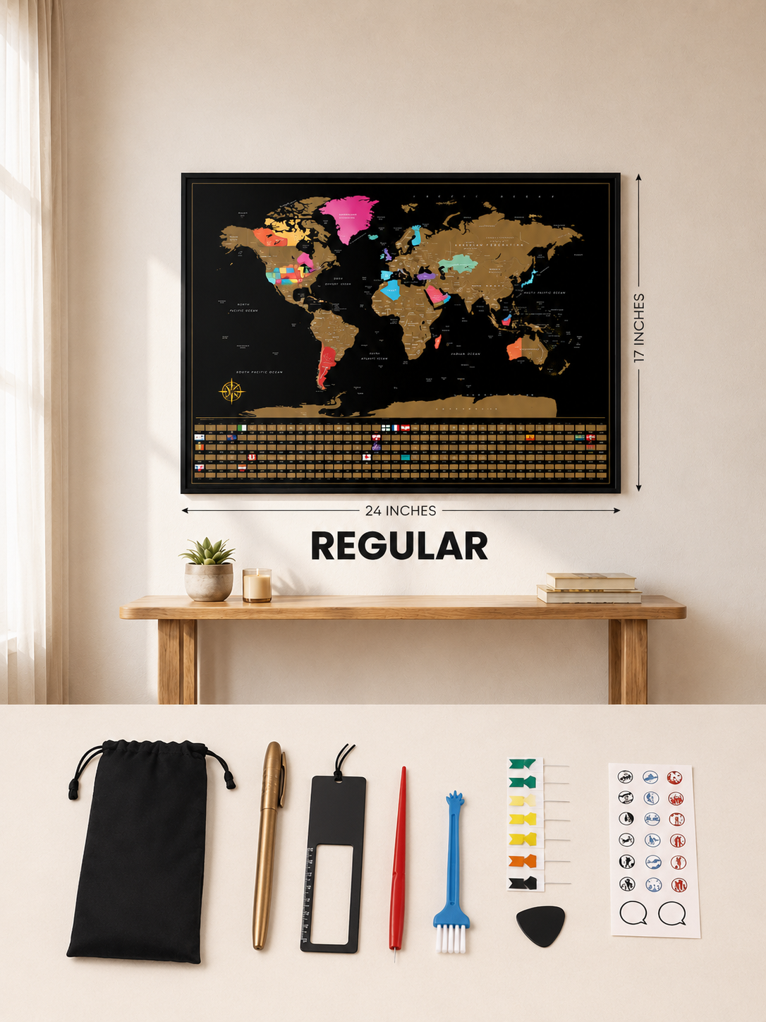 SCRATCH MAP OFF THE WORLD